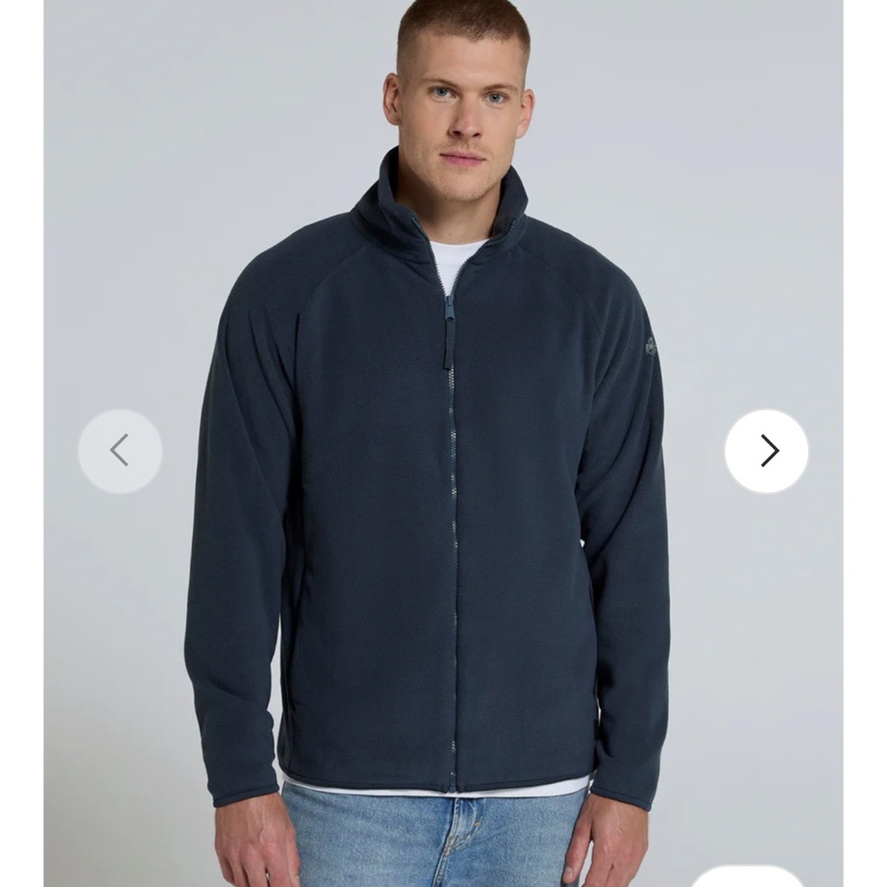 Eastern Mountain Sports Men's Navy Full-Zip Fleece Jacket